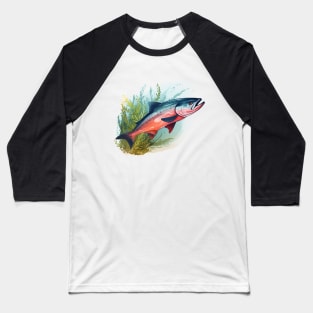 Pacific Northwest Salmon Baseball T-Shirt